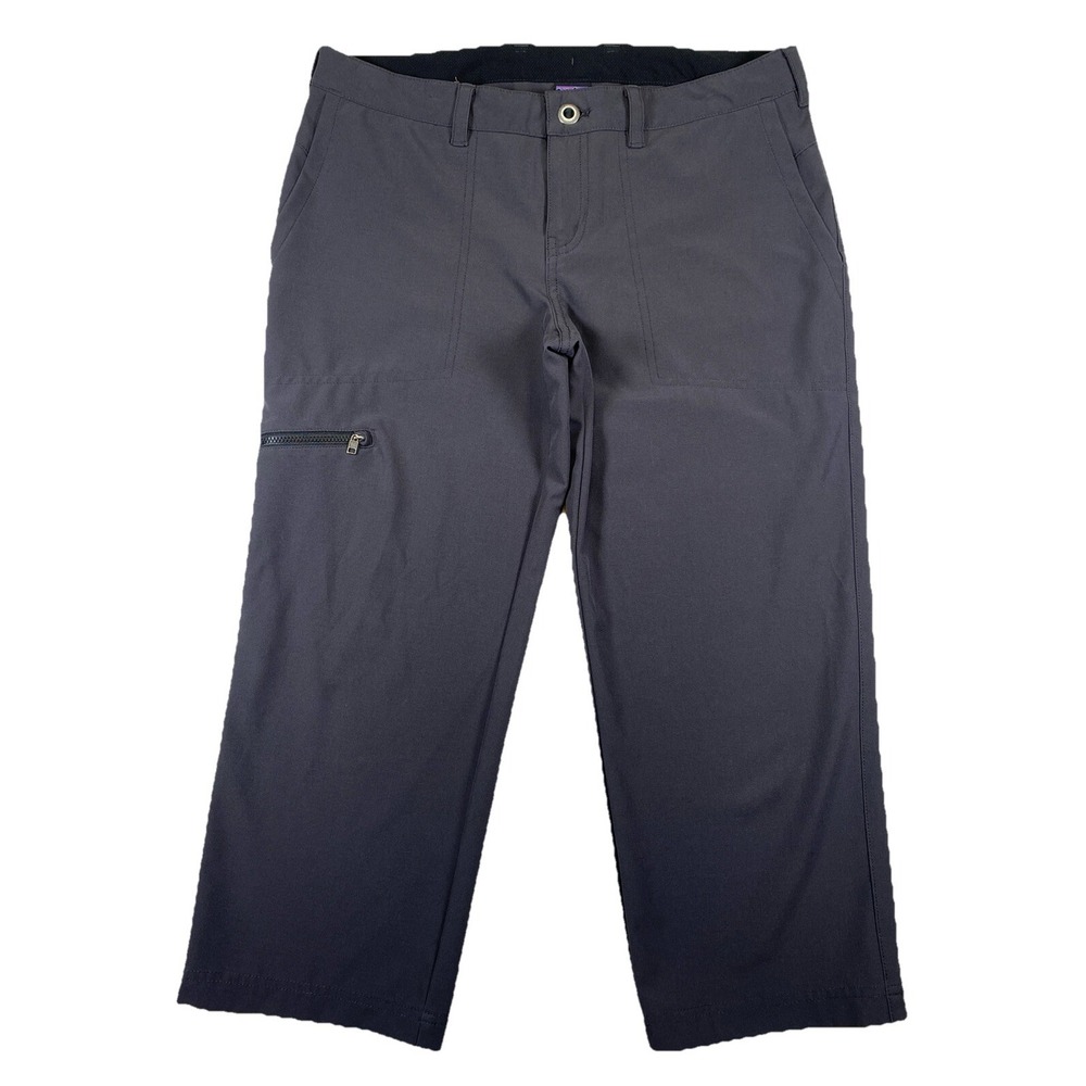 Patagonia Women's Happy Hike Cropped Pants Size 4 Dark Gray